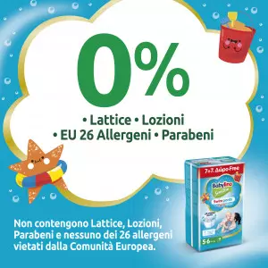 Pannolini piscina taglia 5-6 Babylino Sensitive - Da 9 a 15 kg