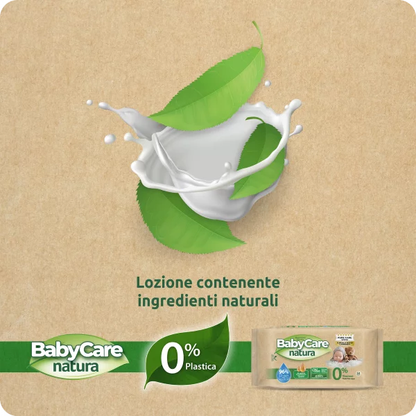 Salviettine per neonati Babylino Sensitive Acqua Pure - Natura Pocket