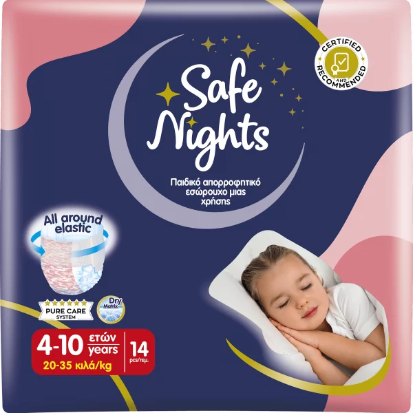 Pannolini mutandina Babylino Safe Nights GIRL - Da 4 ai 10 anni