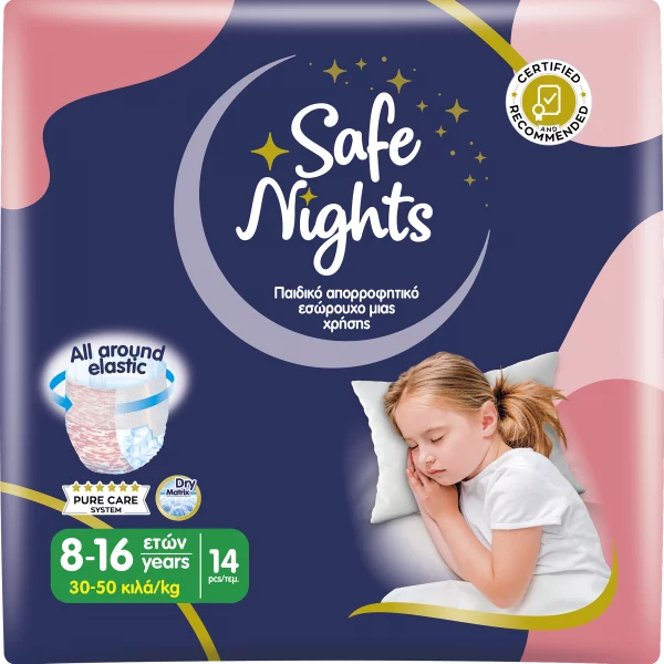Pannolini mutandina Babylino Safe Nights GIRL - Da 8 a 16 anni