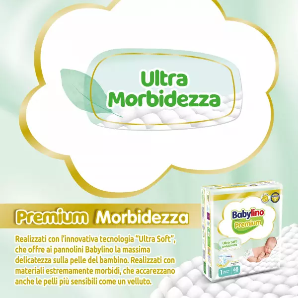 Pannolini taglia 1 Babylino PREMIUM - Da 2 a 5 kg