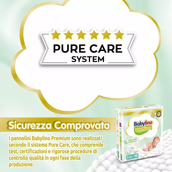Pannolini taglia 1 Babylino PREMIUM - Da 2 a 5 kg