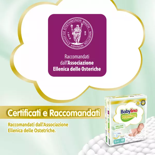 Pannolini taglia 1 Babylino PREMIUM - Da 2 a 5 kg