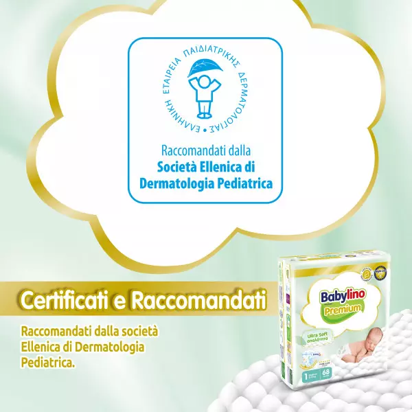 Pannolini taglia 1 Babylino PREMIUM - Da 2 a 5 kg
