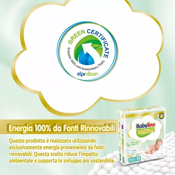 Pannolini taglia 1 Babylino PREMIUM - Da 2 a 5 kg