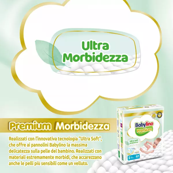 Pannolini taglia 2 Babylino PREMIUM - da 3 a 6 Kg