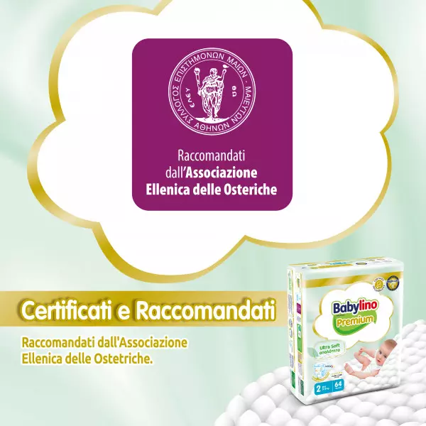 Pannolini taglia 2 Babylino PREMIUM - da 3 a 6 Kg