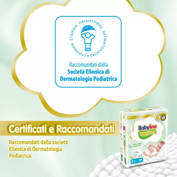Pannolini taglia 2 Babylino PREMIUM - da 3 a 6 Kg