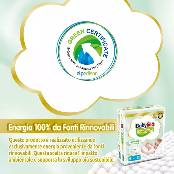 Pannolini taglia 2 Babylino PREMIUM - da 3 a 6 Kg