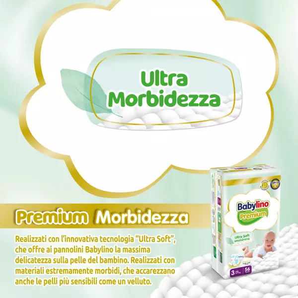 Pannolini taglia 3 Babylino PREMIUM - Da 4 a 9 Kg
