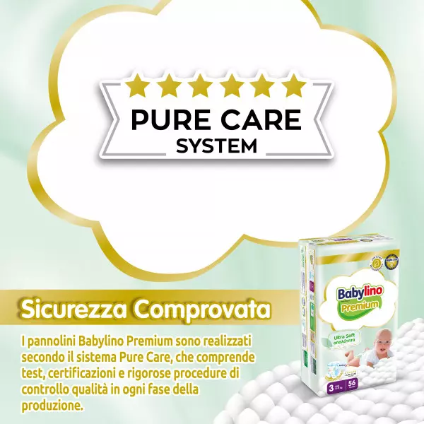 Pannolini taglia 3 Babylino PREMIUM - Da 4 a 9 Kg