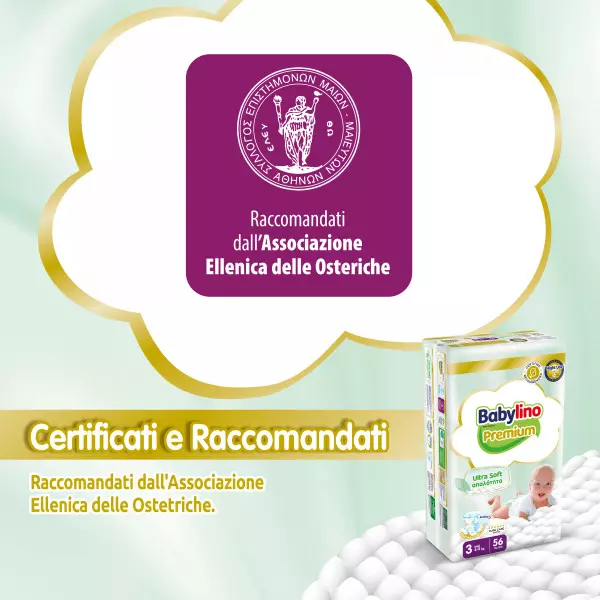 Pannolini taglia 3 Babylino PREMIUM - Da 4 a 9 Kg