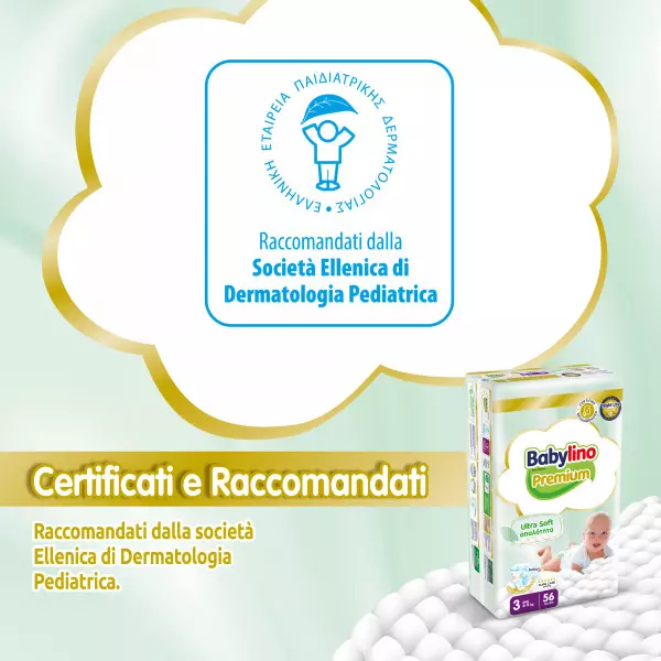 Pannolini taglia 3 Babylino PREMIUM - Da 4 a 9 Kg