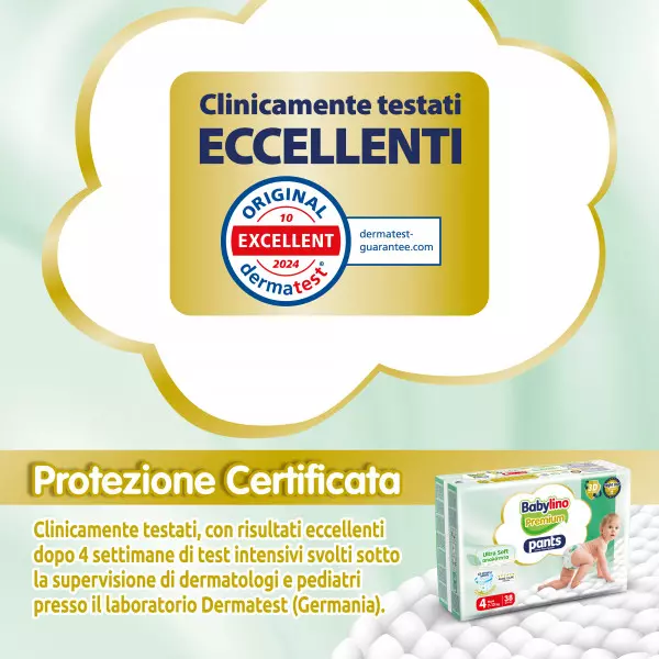 Pannolini Mutandina Babylino PREMIUM : Taglia 4 - da 7 a 13 Kg.