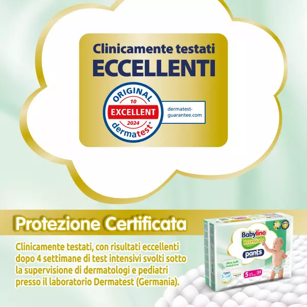 Pannolini mutandina Taglia 5 Babylino PREMIUM SOFT - Da 10 a 16 Kg