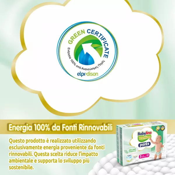 Pannolini mutandina Taglia 5 Babylino PREMIUM SOFT - Da 10 a 16 Kg