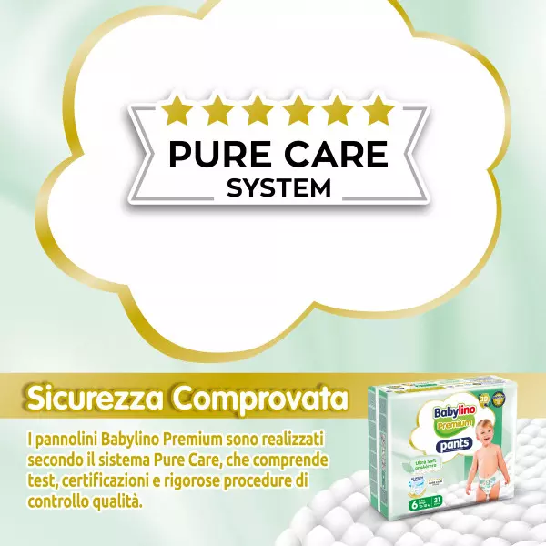 Pannolini Mutandina Babylino PREMIUM : Taglia 6 - 13-18 Kg.