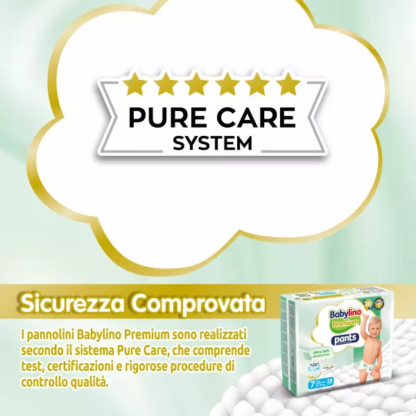 Pannolini mutandina Taglia 7 Babylino PREMIUM SOFT - Da 15 a 25 Kg