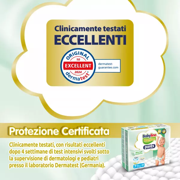 Pannolini mutandina Taglia 7 Babylino PREMIUM SOFT - Da 15 a 25 Kg