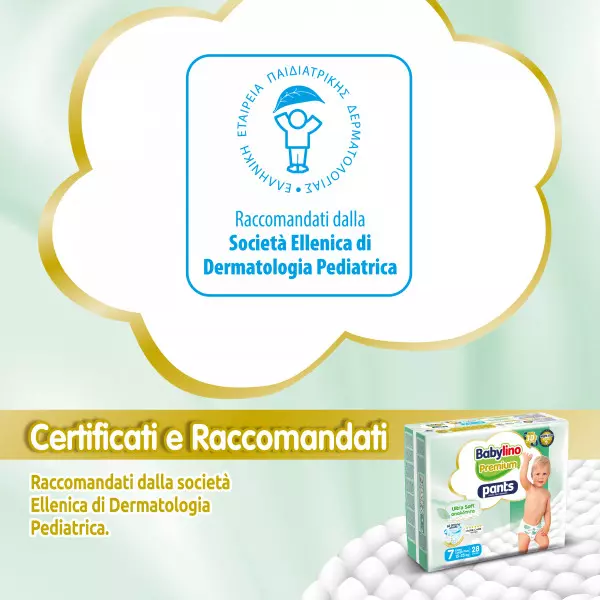 Pannolini mutandina Taglia 7 Babylino PREMIUM SOFT - Da 15 a 25 Kg