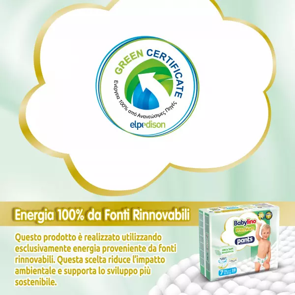 Pannolini mutandina Taglia 7 Babylino PREMIUM SOFT - Da 15 a 25 Kg