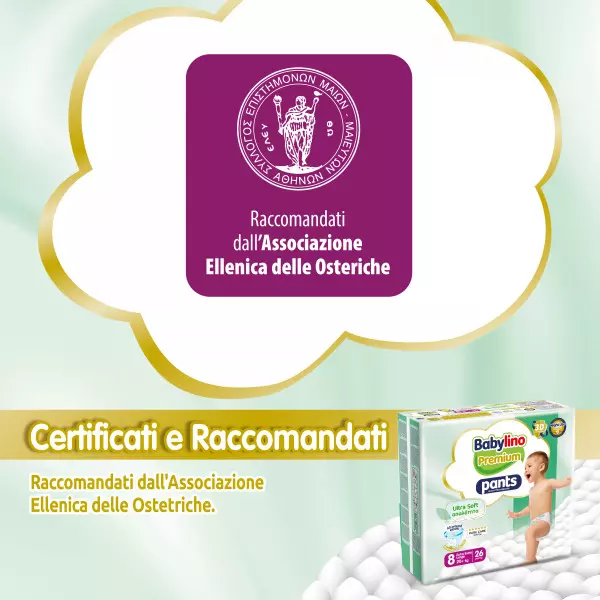 Pannolini mutandina Taglia 8 Babylino PREMIUM SOFT - Dai 20 Kg