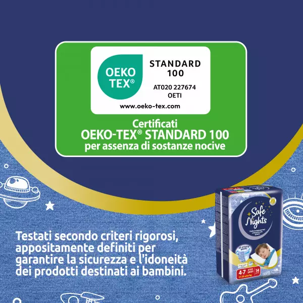 Pannolini mutandina Babylino Safe Nights BOY - Da 4 ai 10 anni