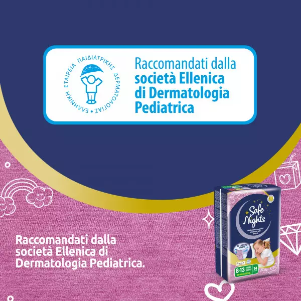 Pannolini mutandina Babylino Safe Nights GIRL - Da 8 a 16 anni