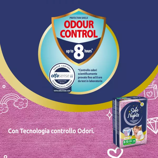 Pannolini mutandina Babylino Safe Nights GIRL - Da 8 a 16 anni