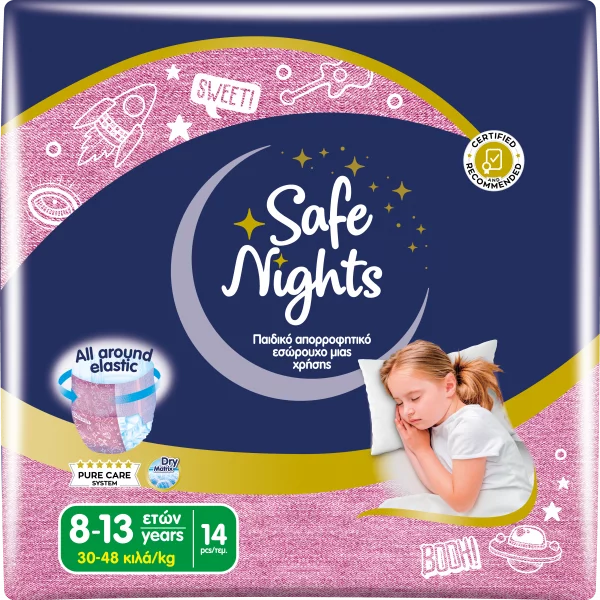 Pannolini mutandina Babylino Safe Nights GIRL - Da 8 a 16 anni