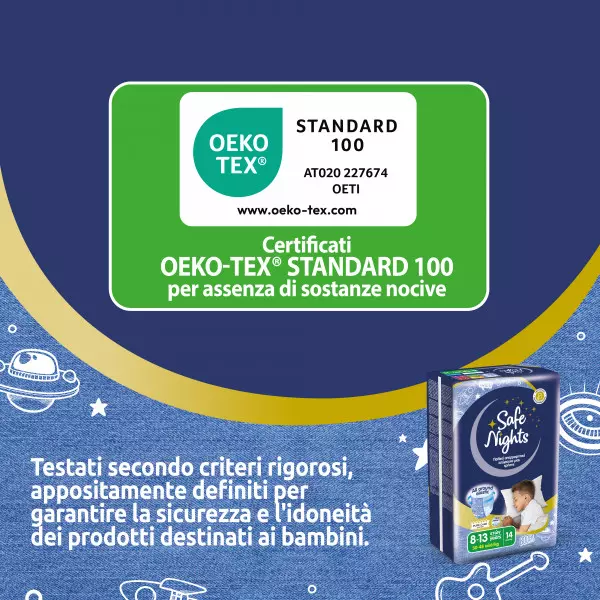 Pannolini mutandina Babylino Safe Nights BOY - Da 8 a 16 anni