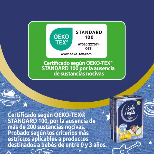 Pannolini mutandina Babylino Safe Nights BOY - Dai 3 ai 4 anni