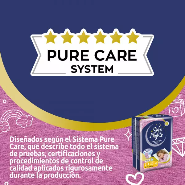 Pannolini mutandina Babylino Safe Nights GIRL - Da 3 ai 4 anni