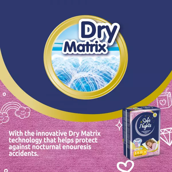 Pannolini mutandina Babylino Safe Nights GIRL - Da 3 ai 4 anni