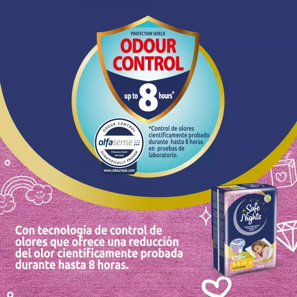 Pannolini mutandina Babylino Safe Nights GIRL - Da 3 ai 4 anni