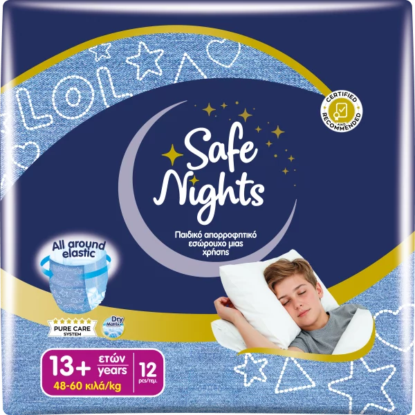 Pannolini mutandina Babylino Safe Nights BOY - Dai 13 anni