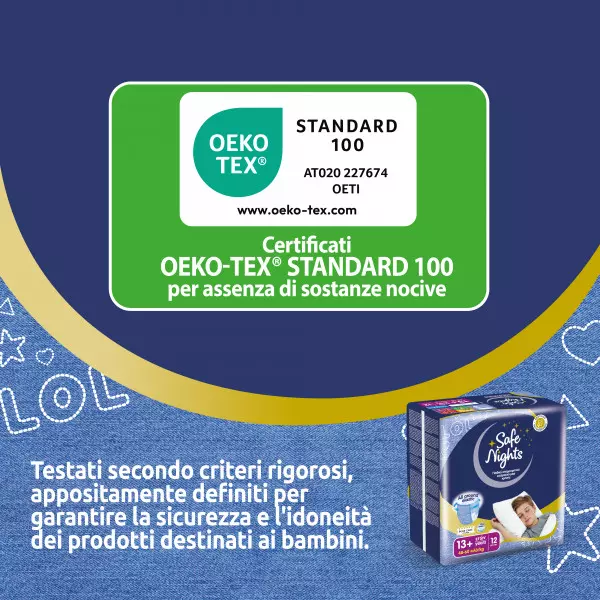 Pannolini mutandina Babylino Safe Nights BOY - Dai 13 anni