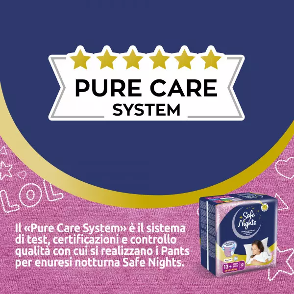 Pannolini mutandina Babylino Safe Nights GIRL - Dai 13 anni