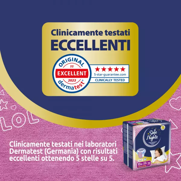 Pannolini mutandina Babylino Safe Nights GIRL - Dai 13 anni
