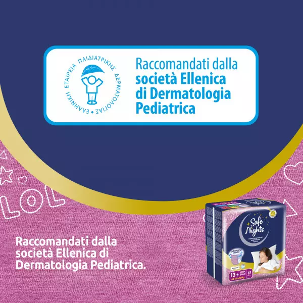 Pannolini mutandina Babylino Safe Nights GIRL - Dai 13 anni