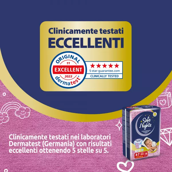 Pannolini mutandina Babylino Safe Nights GIRL - Da 4 ai 10 anni